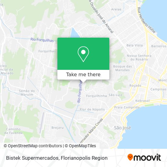 Bistek Supermercados map