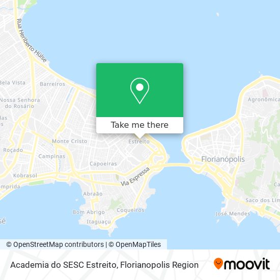 Academia do SESC Estreito map
