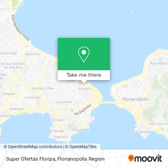 Super Ofertas Floripa map