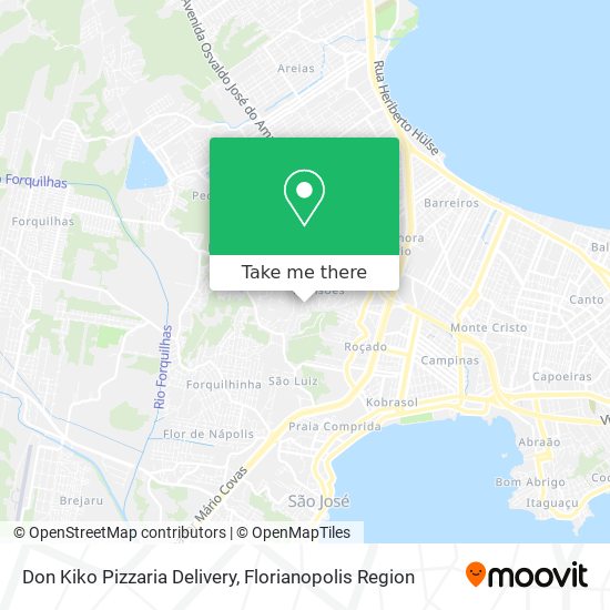 Don Kiko Pizzaria Delivery map