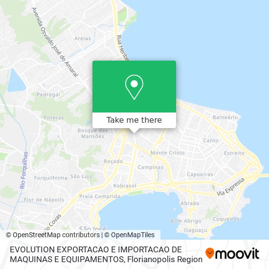 EVOLUTION EXPORTACAO E IMPORTACAO DE MAQUINAS E EQUIPAMENTOS map