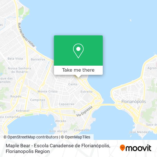 Mapa Maple Bear - Escola Canadense de Florianópolis