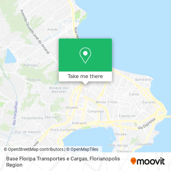 Base Floripa Transportes e Cargas map