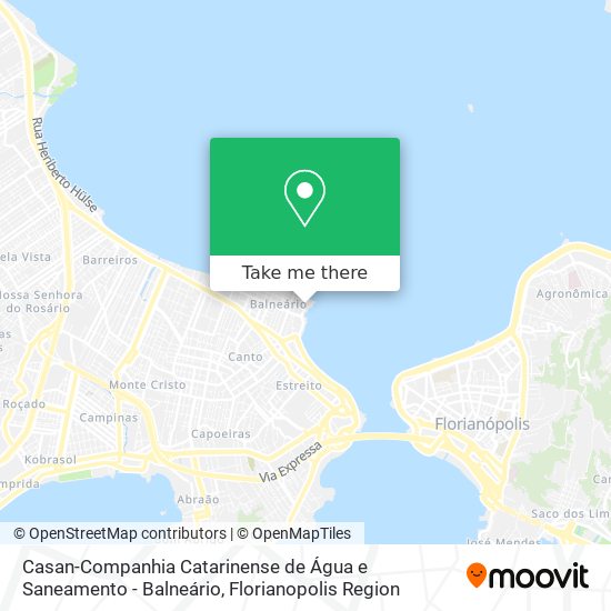 Casan-Companhia Catarinense de Água e Saneamento - Balneário map