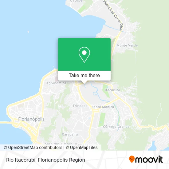 Rio Itacorubi map