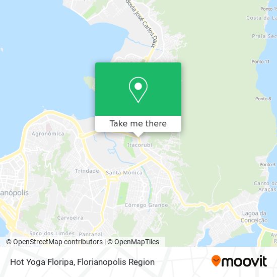 Hot Yoga Floripa map