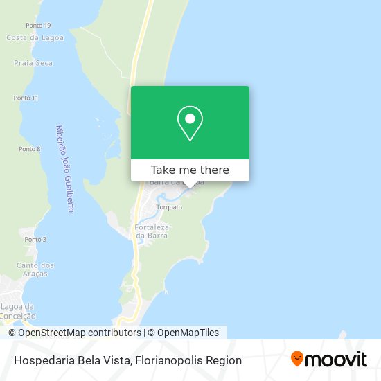 Mapa Hospedaria Bela Vista