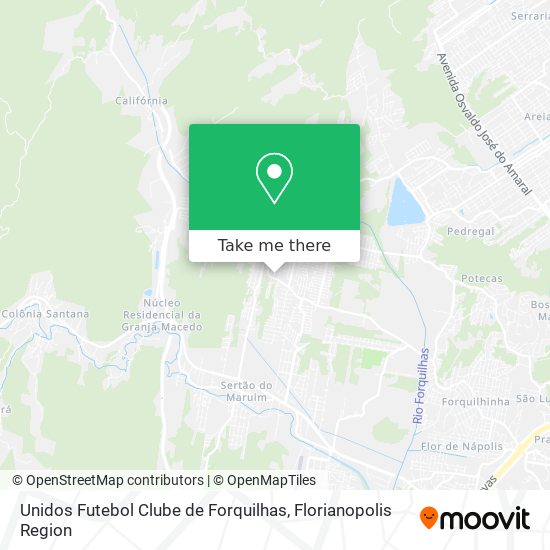 Unidos Futebol Clube de Forquilhas map
