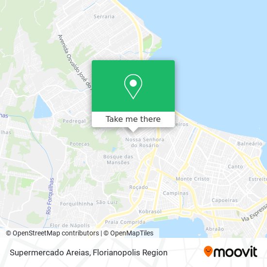 Supermercado Areias map
