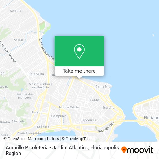 Amarillo Picoleteria - Jardim Atlântico map