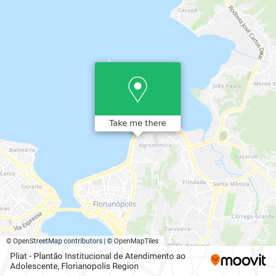 Pliat - Plantão Institucional de Atendimento ao Adolescente map