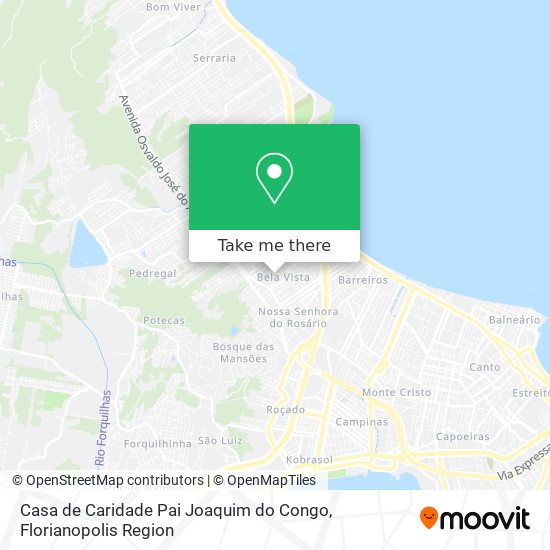 Casa de Caridade Pai Joaquim do Congo map