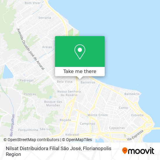 Nilsat Distribuidora Filial São José map