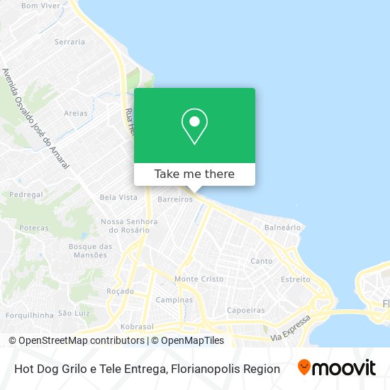 Hot Dog Grilo e Tele Entrega map