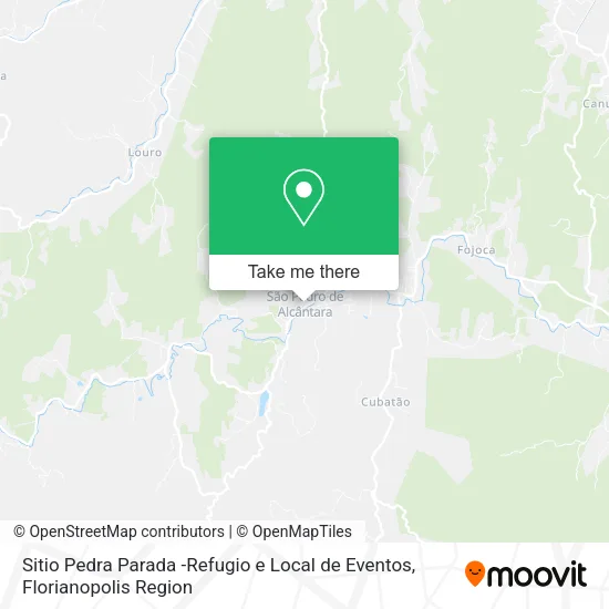 Sitio Pedra Parada -Refugio e Local de Eventos map