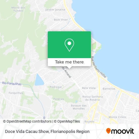 Doce Vida Cacau Show map