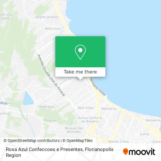 Rosa Azul Confeccoes e Presentes map