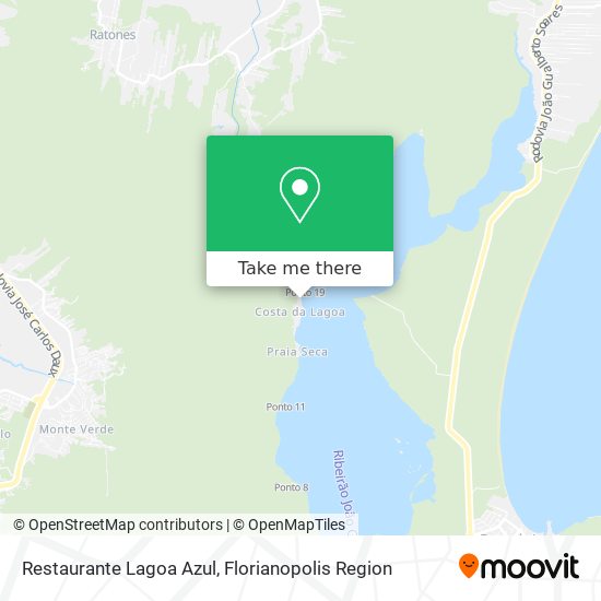 Mapa Restaurante Lagoa Azul