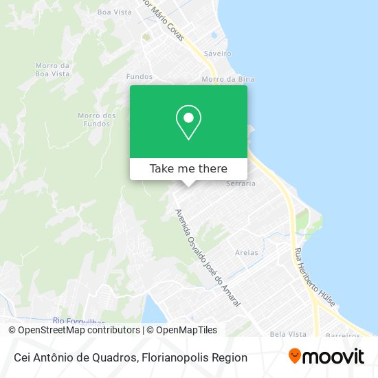 Cei Antônio de Quadros map