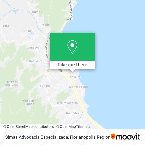 Simas Advocacia Especializada map