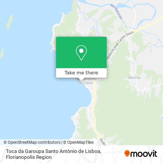 Toca da Garoupa Santo Antônio de Lisboa map