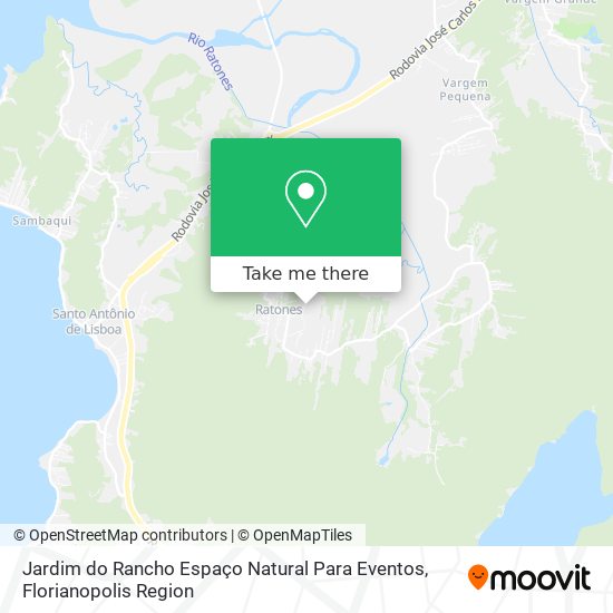 Mapa Jardim do Rancho Espaço Natural Para Eventos