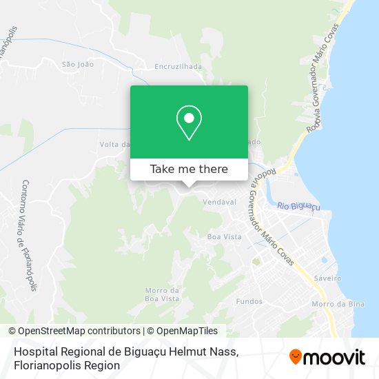 Hospital Regional de Biguaçu Helmut Nass map