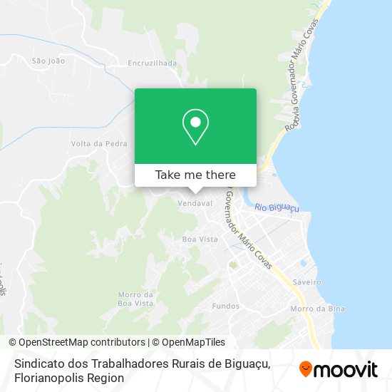 Sindicato dos Trabalhadores Rurais de Biguaçu map