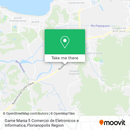 Game Mania 5 Comercio de Eletronicos e Informatica map