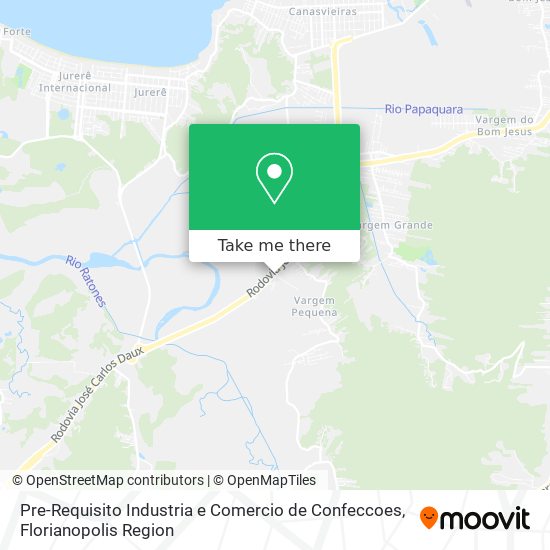 Pre-Requisito Industria e Comercio de Confeccoes map