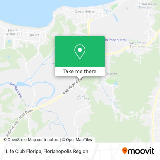 Life Club Floripa map