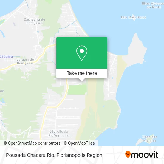 Pousada Chácara Rio map