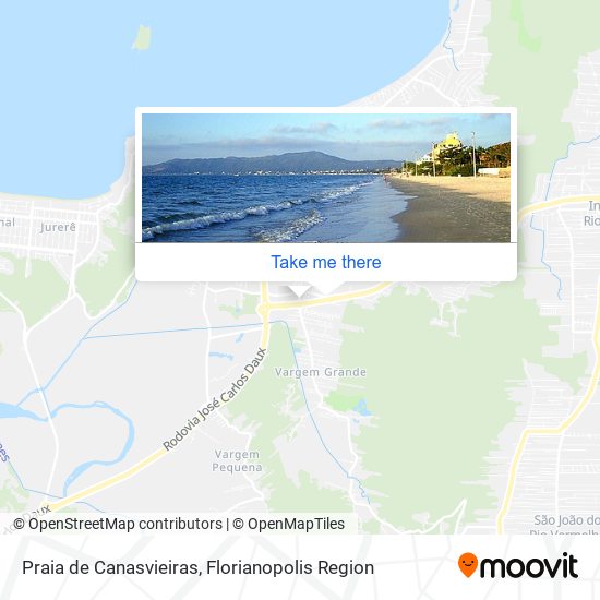 Praia de Canasvieiras map