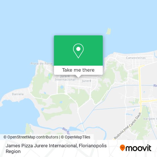 James Pizza Jurere Internacional map