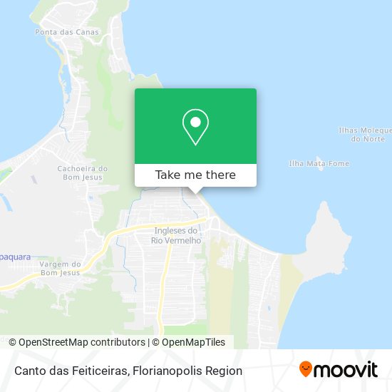 Canto das Feiticeiras map