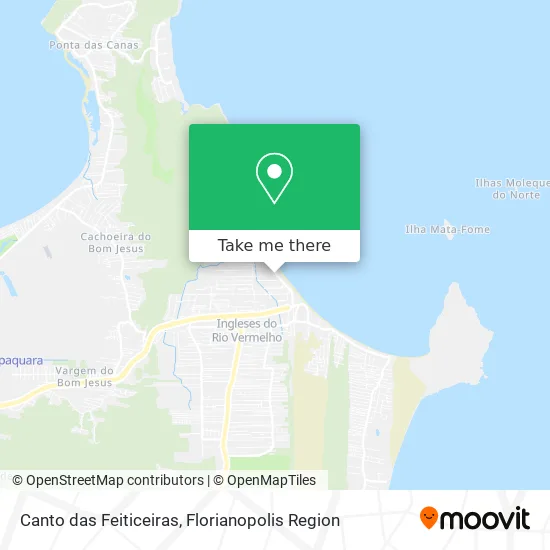 Canto das Feiticeiras map