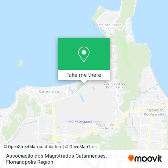 Mapa Associação dos Magistrados Catarinenses