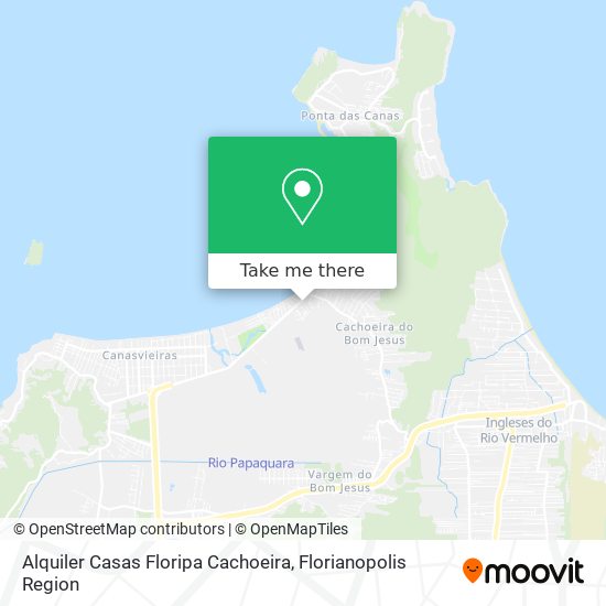 Mapa Alquiler Casas Floripa Cachoeira