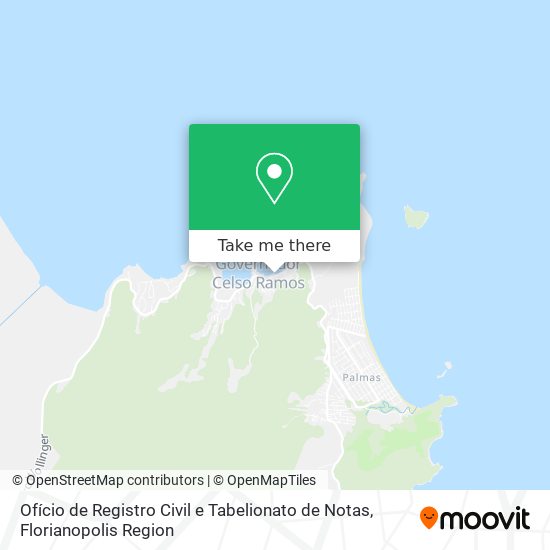 Ofício de Registro Civil e Tabelionato de Notas map