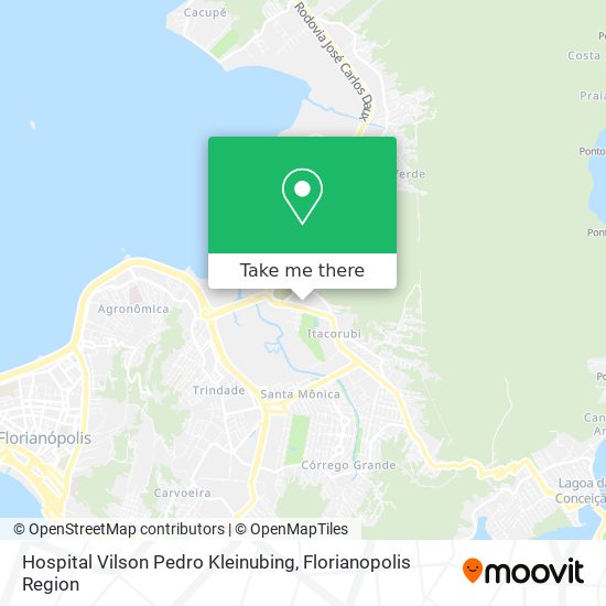 Mapa Hospital Vilson Pedro Kleinubing