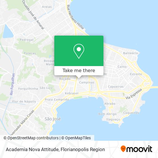 Mapa Academia Nova Attitude