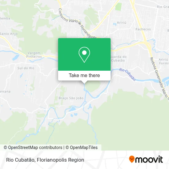 Rio Cubatão map