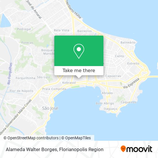 Alameda Walter Borges map