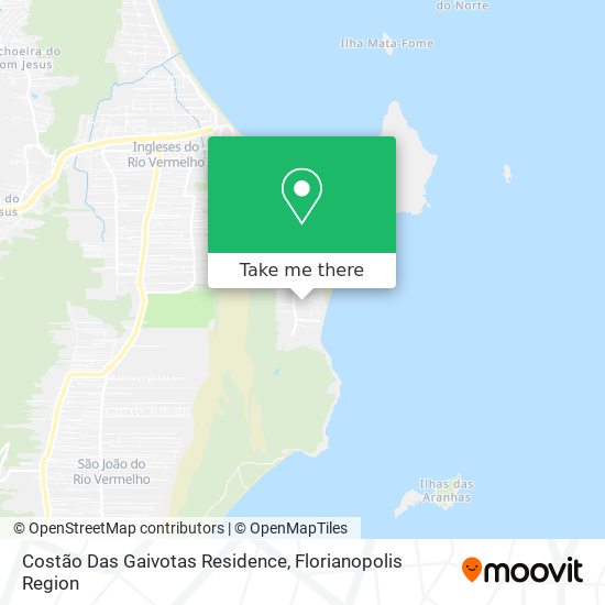 Costão Das Gaivotas Residence map