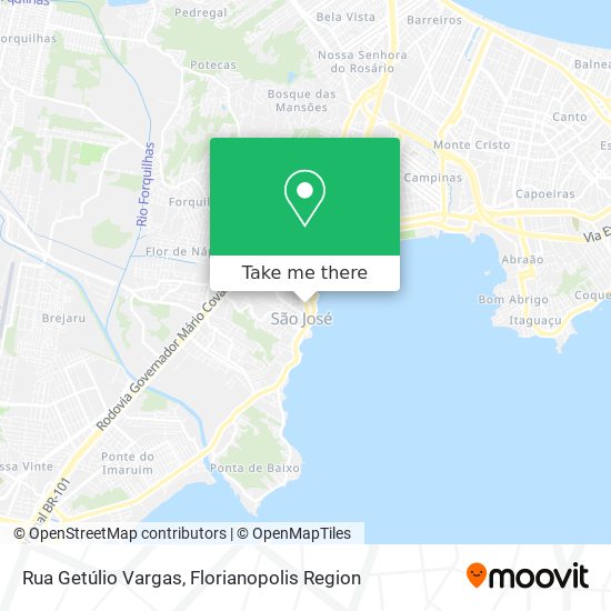 Mapa Rua Getúlio Vargas