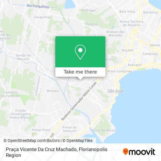 Praça Vicente Da Cruz Machado map