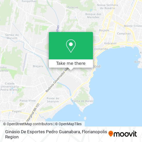 Ginásio De Esportes Pedro Guanabara map