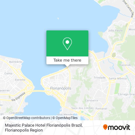 Majestic Palace Hotel Florianópolis Brazil map