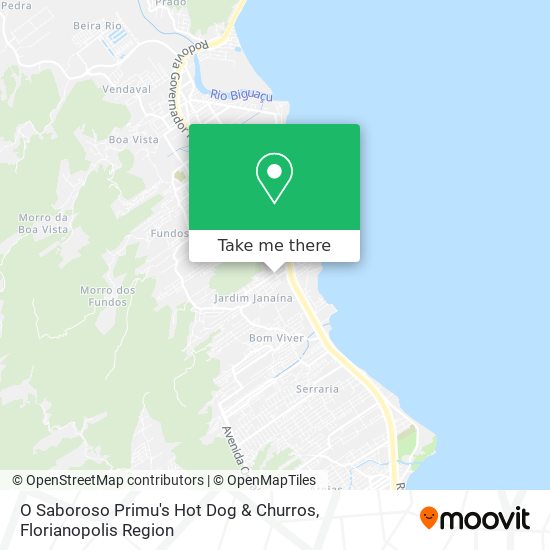 O Saboroso Primu's Hot Dog & Churros map