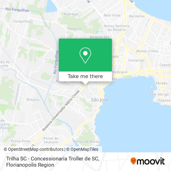Trilha SC - Concessionaria Troller de SC map